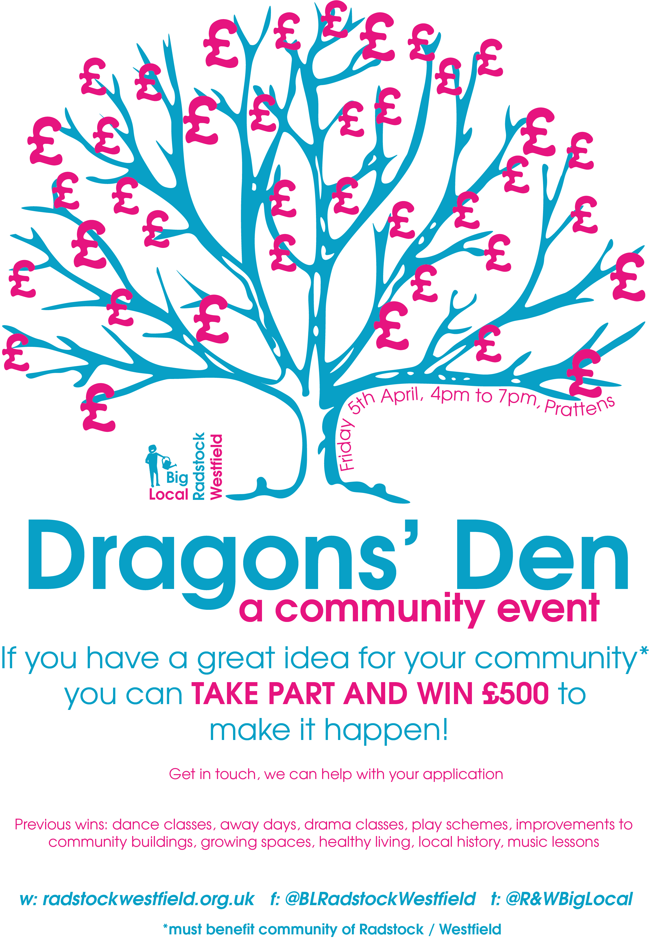 Dragons' Den 7 Applications Invited Big Local my Radstock my